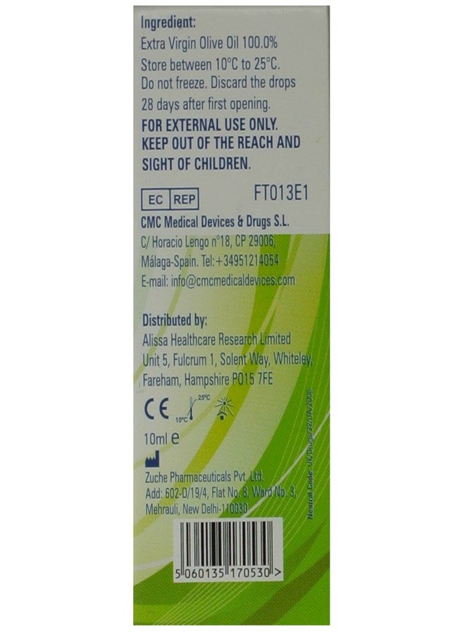 اليسا قطرة واحدة من زيت الزيتون لإزالة شمع الأذن، 10 مل (عبوة واحدة) - Image 4